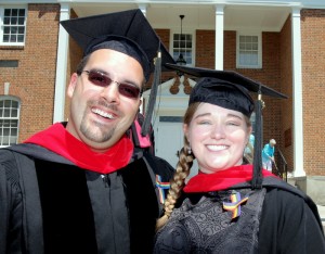 New graduates Chris and Nicole Henderson-Johns