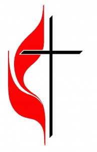 UMC cross and flame logo
