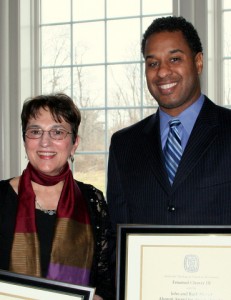Mount Alumni Award recipients Gwen Purushotham and Emanuel Cleaver III