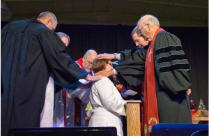 Abby Caseman, a 2011 MTSO graduate, is ordained as a deacon in the Kansas West Conference