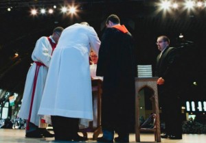 Nicole Henderson-Johns, a 2012 MTSO graduate, is commissioned as provisional elder (Photo by Benjamin Derkin, courtesy of the West Ohio Conference)