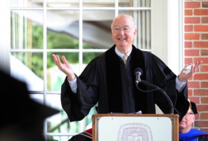 Paul Minus speaks to graduates