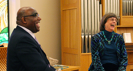 Schooler Palmer and Suchocki laughing